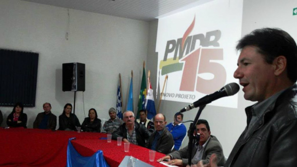 PMDB de Amambai reforça pré-candidatura a prefeito nessa segunda-feira (18) Pré-candidato a prefeito de Amambai, vereador Jaime Bambil (PMDB) / Foto: Assessoria