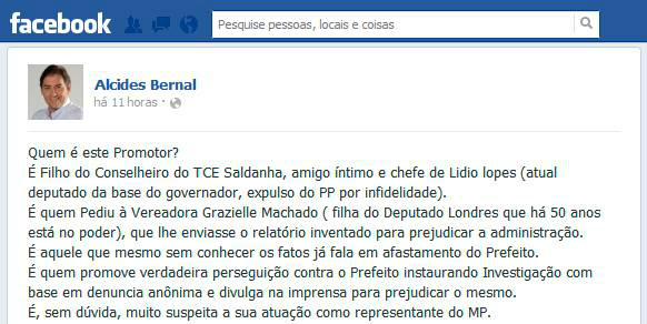  Foto: Reprodução/Facebook