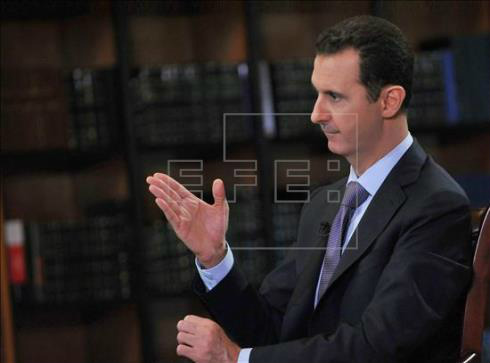 O presidente da Síria, Bashar al Assad, afirmou que o povo sírio é o único que pode desenhar seu futuro. EFE/SANA/Arquivo 
