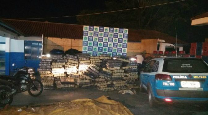 PM de Naviraí apreende mais de cinco toneladas de maconha e 5.000 munições