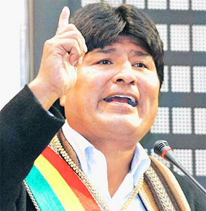 Morales cobra de países ricos mais empenho no combate ao narcotráfico