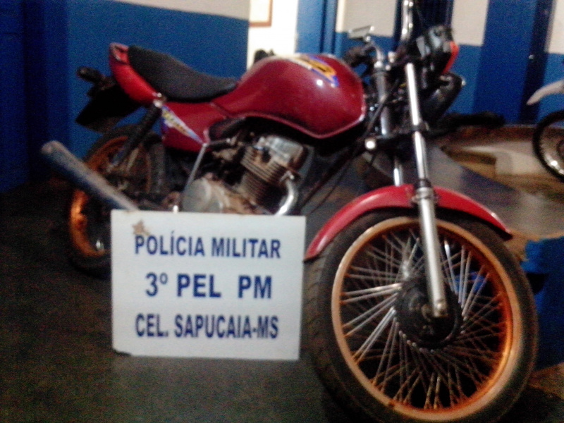 A moto recuperada é da cidade de Campo Grande / Foto: Divulgação