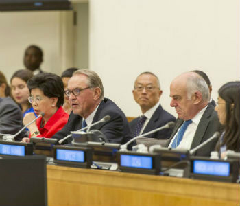 Reunião sobre o surto de ebola na sede da ONU. Foto: ONU/Mark Garten