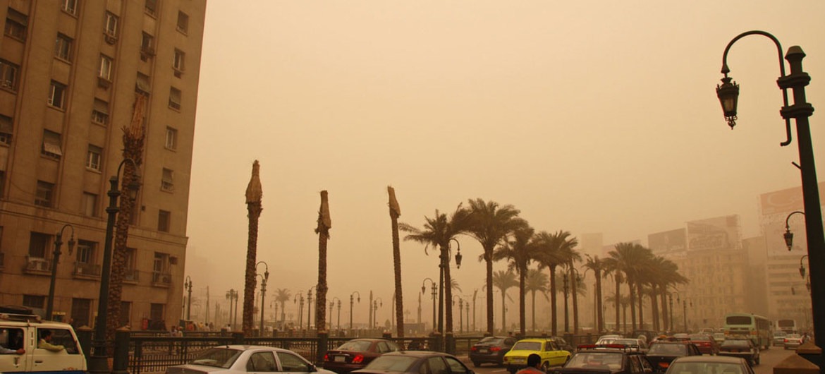 Cairo, no Egito, fica numa das regiões onde os níveis de poluentes são mais altos.