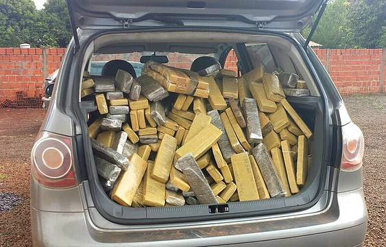 Em dois dias, DOF e Polícia Rodoviária apreendem 1,3 tonelada de maconha