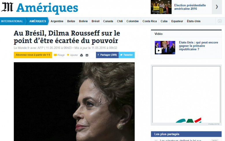 Imprensa internacional destaca abertura de impeachment de Dilma Imprensa internacional destaca abertura de impeachment de Dilma