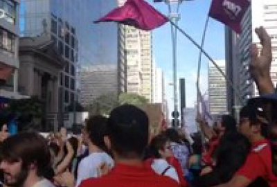Em São Paulo, manifestantes protestam contra governo Temer Em São Paulo, manifestantes protestam contra governo Temer