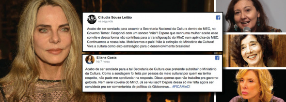 Bruna Lombardi é a quarta mulher a dizer não a Temer Bruna Lombardi é a quarta mulher a dizer não a Temer