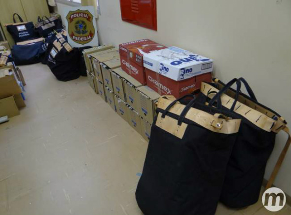 Triagem resultou em 28 malotes de Campo Grande e dezenas de caixas com documentos /  Foto: Divulgação