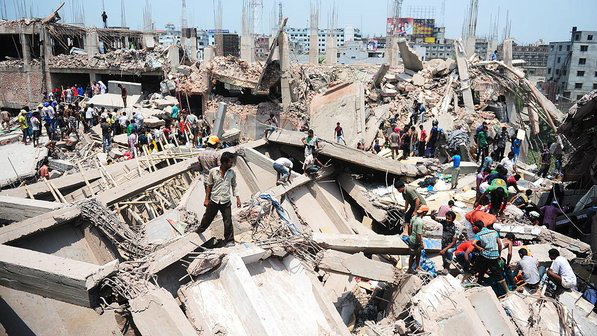 Passa de mil o número de mortos em desabamento em Bangladesh