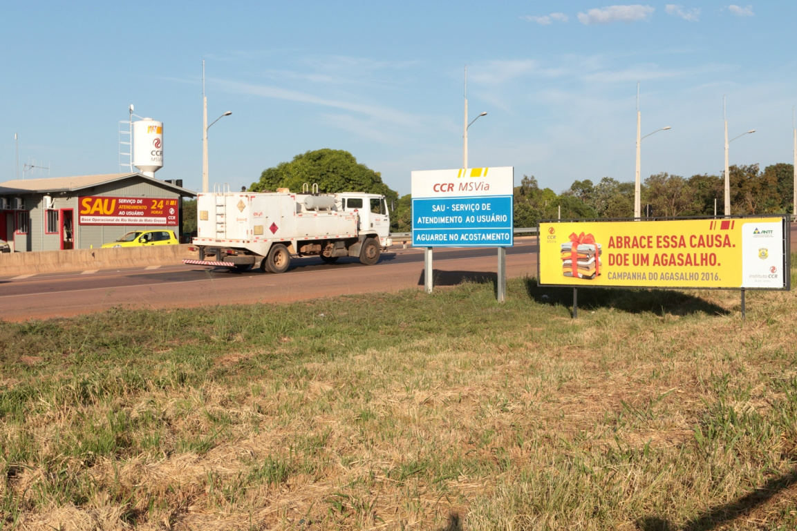 Bases do SAU da CCR MSVia continuam recebendo doações da Campanha do Agasalho A Base de Rio Verde de MT é um dos locais que estão recebendo doações
