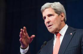 O secretário de Estado americano, John Kerry, discursa no Centro para o Progresso Americano, em Washington, em 24 de outubro (AFP, JIM WATSON)