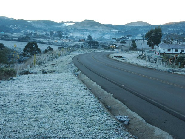 Sábado deverá ser de geada e temperatura mínima de 4ºC em MS