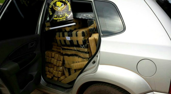 DOF apreende mais de uma tonelada de maconha em Bela Vista