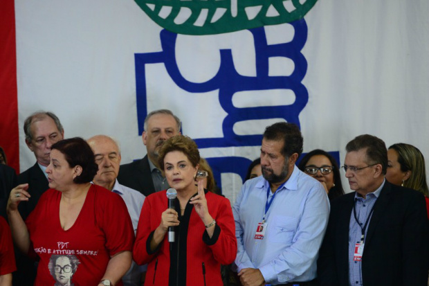 Dilma na convenção do PDT, em junho de 2014. Segundo delator, apoio foi 