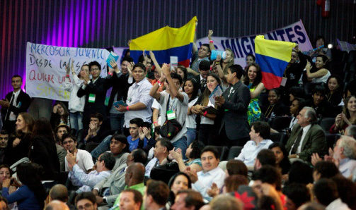 Estudantes debatem o ensino médio em encontro do Mercosul