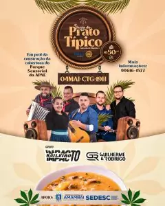 4ª Edição da Festa do Prato acontece no dia 4 de maio em Amambai 4ª Edição da Festa do Prato acontece no dia 4 de maio em Amambai