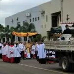 PM e DETRAT realizam ação conjunta durante celebração de Corpus Christi em Amambai