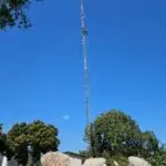 Bombeiros sobem em torre e salvam homem durante tentativa de suicídio em Amambai