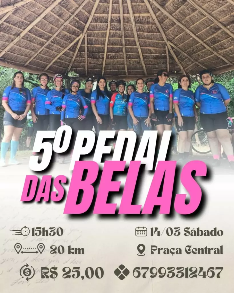 Amambai terá fim de semana esportivo com 5º Pedal das Belas e Desafio ACA Mulher