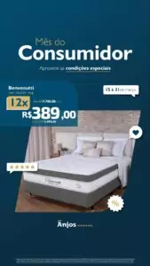 Promoção na Anjos de Amambai tem sofás com 50% de desconto e ofertas especiais em colchões