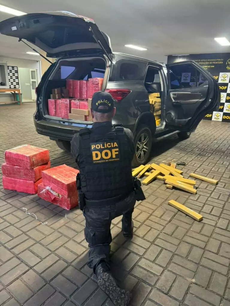 DOF apreende 1,5 tonelada de maconha, recupera veículo roubado e recaptura foragido em Dourados