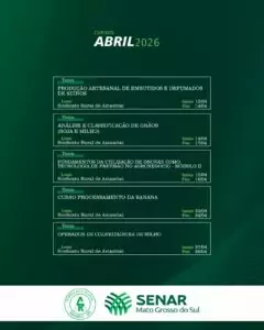 Sindicato Rural de Amambai oferece cursos gratuitos para o mês de abril em parceria com o Senar/MS