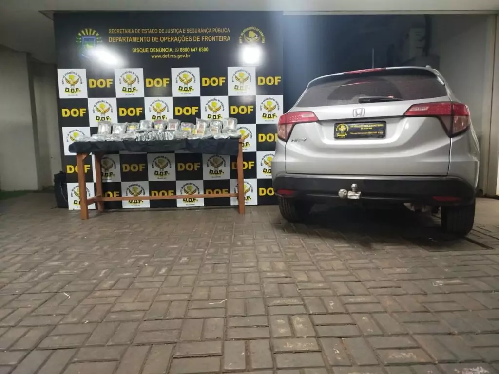 DOF prende homem com drogas após tentativa de fuga em Dourados