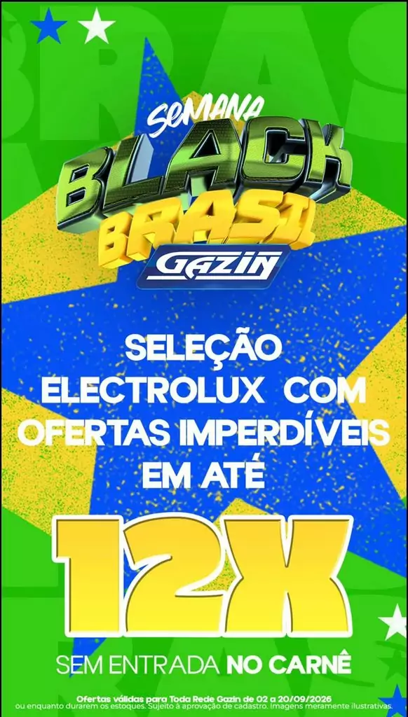 Semana Black Brasil da Gazin segue com ofertas até este sábado (12) em Amambai Semana Black Brasil da Gazin segue com ofertas até este sábado (12) em Amambai