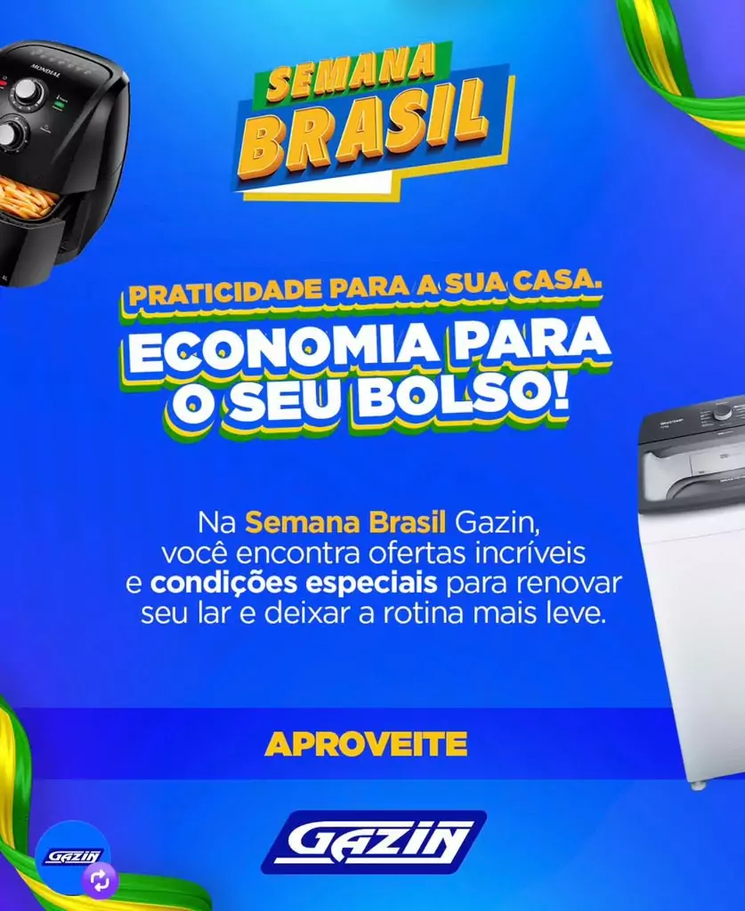 Semana Black Brasil da Gazin segue com ofertas até este sábado (12) em Amambai Semana Black Brasil da Gazin segue com ofertas até este sábado (12) em Amambai