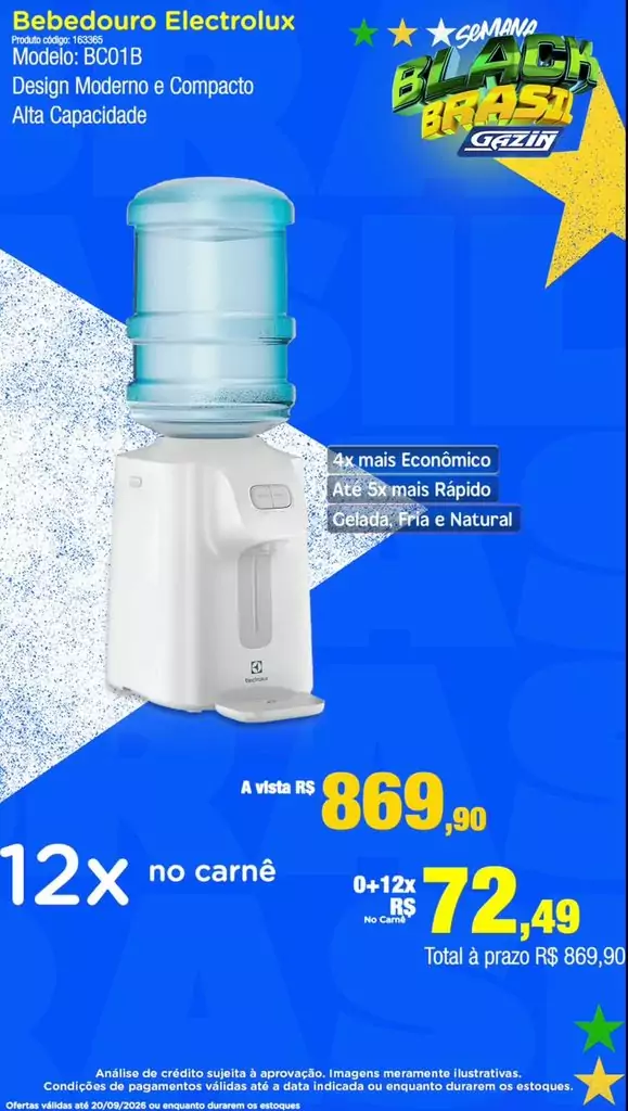Semana Black Brasil da Gazin segue com ofertas até este sábado (12) em Amambai Semana Black Brasil da Gazin segue com ofertas até este sábado (12) em Amambai